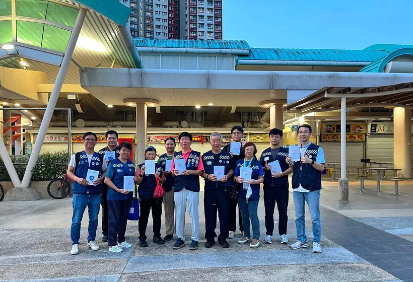 Volunteers promoting cybersecurity and digital safety awareness