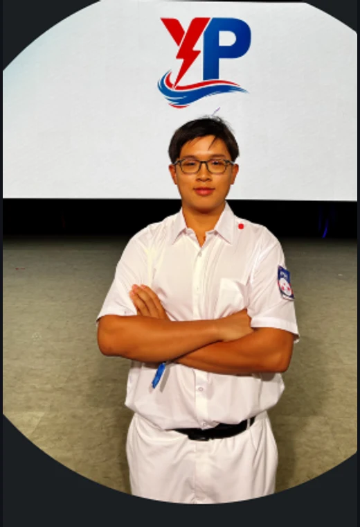 Low Cheng Jun in Youth Police uniform